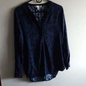 Navy Blue Blouse